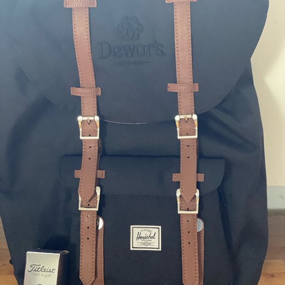 Herschel Black Little America Backpack - Picture 3 of 9